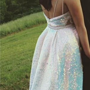 Elegant Iridescent Prom Dress